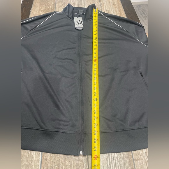 Solaris Men’s Active Sports Track Jacket Black Size 4XB Big Man NWT - Picture 8 of 8
